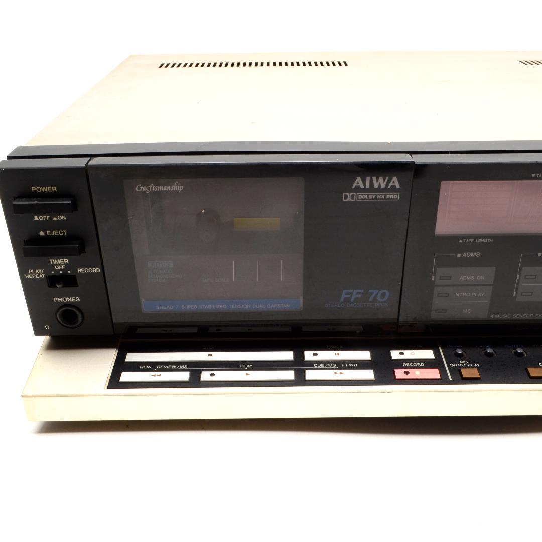 シ*ん様 AIWA　アイワ　ステレオカセットデッキ　AD-FF70　通電のみ確認