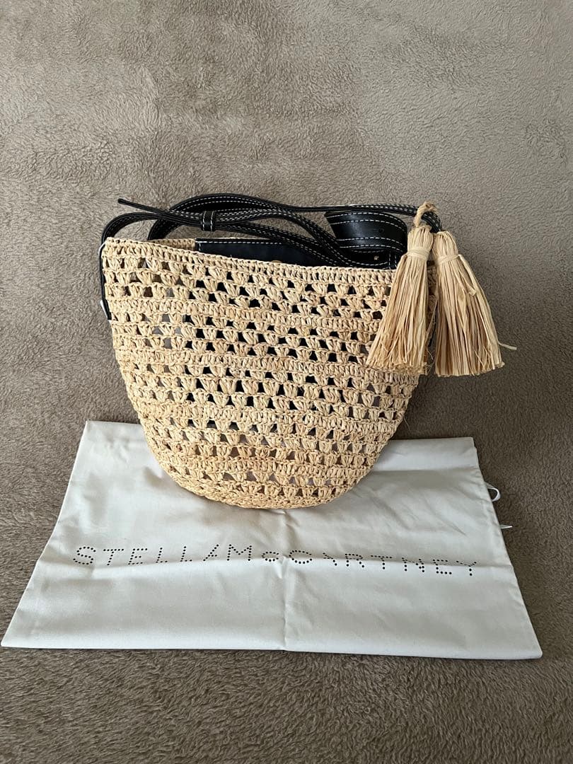 【専用】STELLA McCARTNEY 新品未使用 ラフィアショルダーバッグ