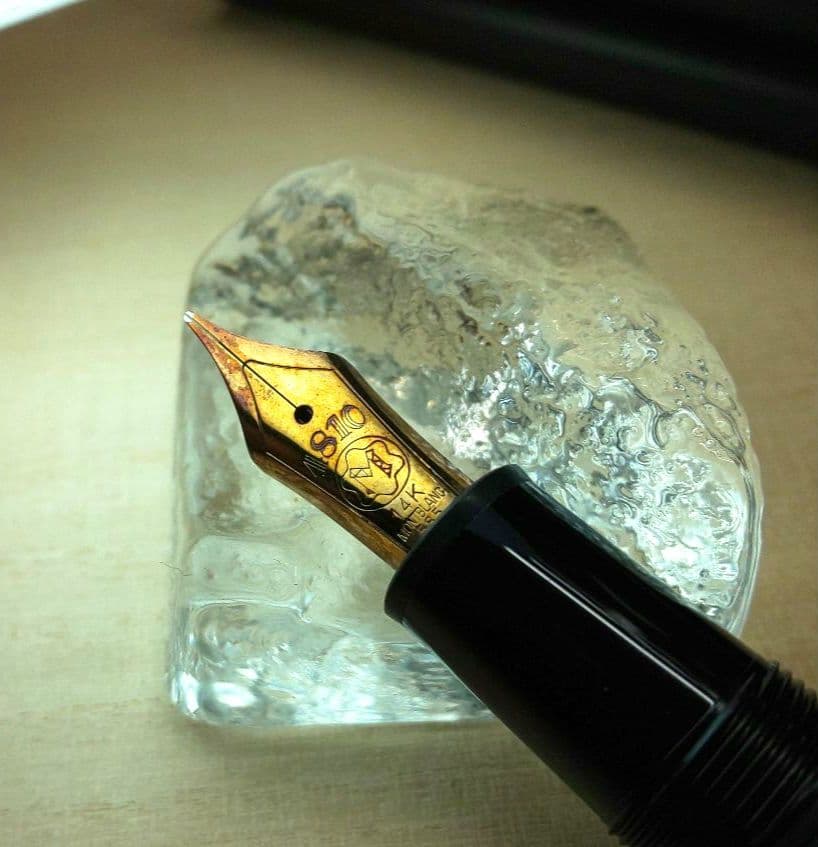 ジャンク品 軸折れ MONTBLANC 14k マイスターシュテュック 万年筆