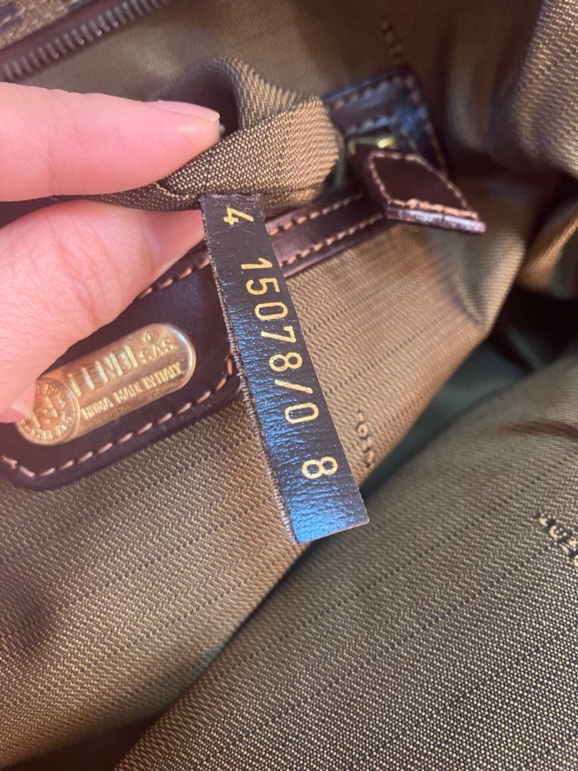 美品　FENDI ズッカ柄　2way ショルダーバッグ　フェンディ