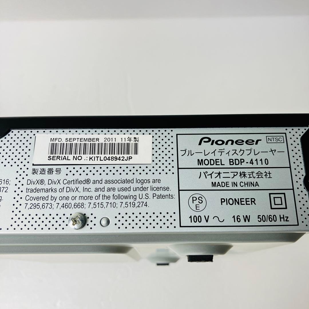 良品　Pioneer ブルーレイ　DVD プレーヤー BDP-4110