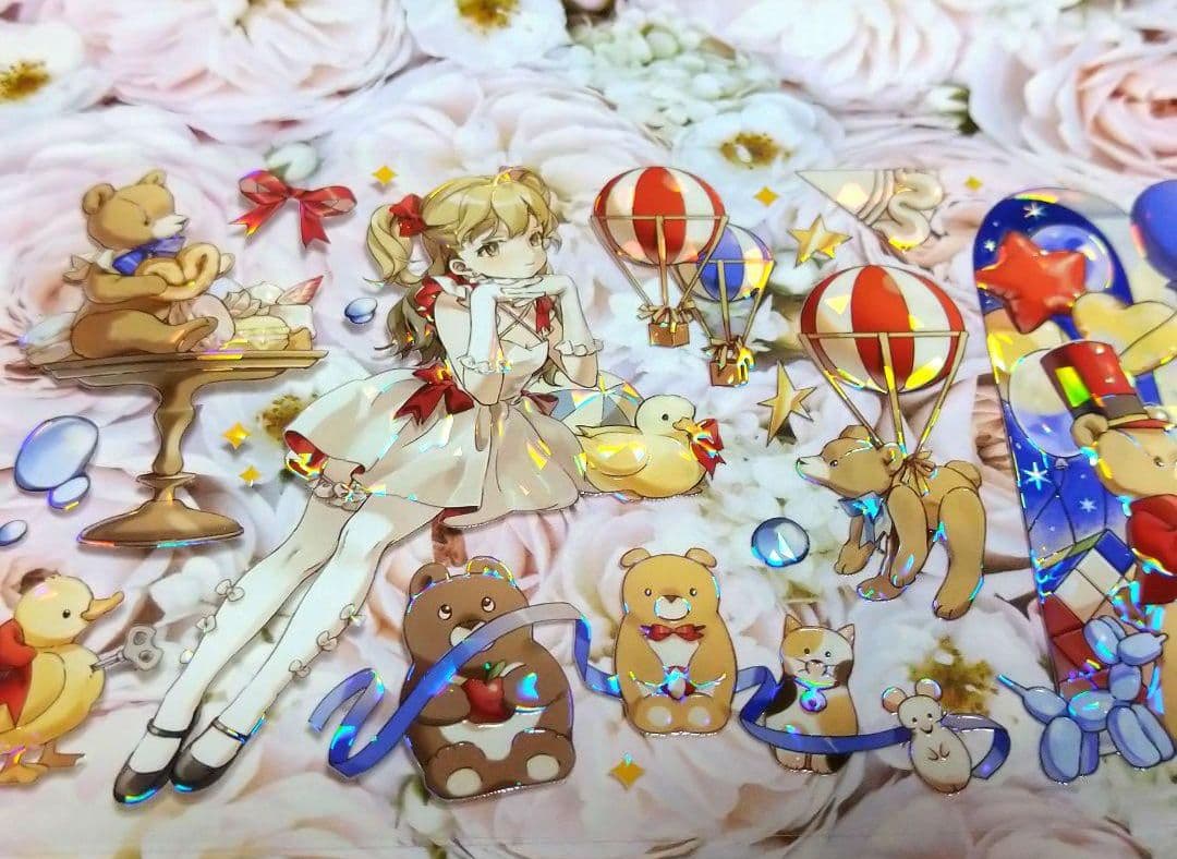 ✩のこり１✩J447＃珍妮的玩具城堡(贝壳光)切売り海外人物マステ女の子