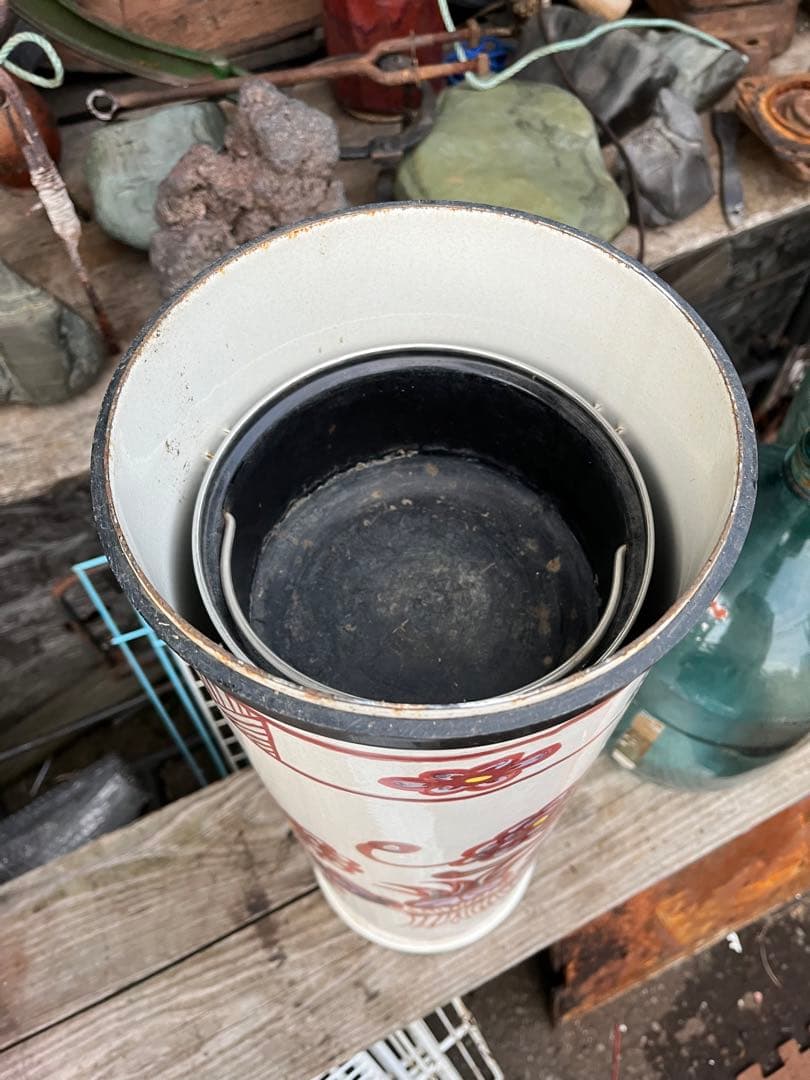 ホーロー傘立て、ホーロー雑貨、傘立て、ヨーロッパ傘立て、北欧雑貨、イタリア傘立て