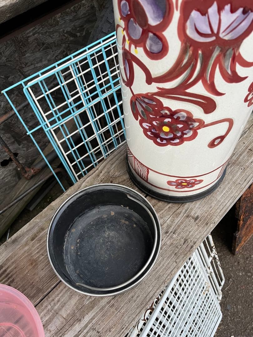 ホーロー傘立て、ホーロー雑貨、傘立て、ヨーロッパ傘立て、北欧雑貨、イタリア傘立て