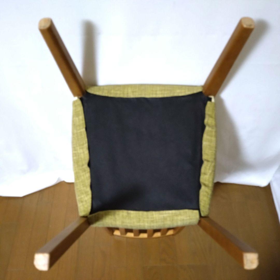 朝日木材加工　ダイニングチェア　2脚セット②　座面カバー付き　送料無料