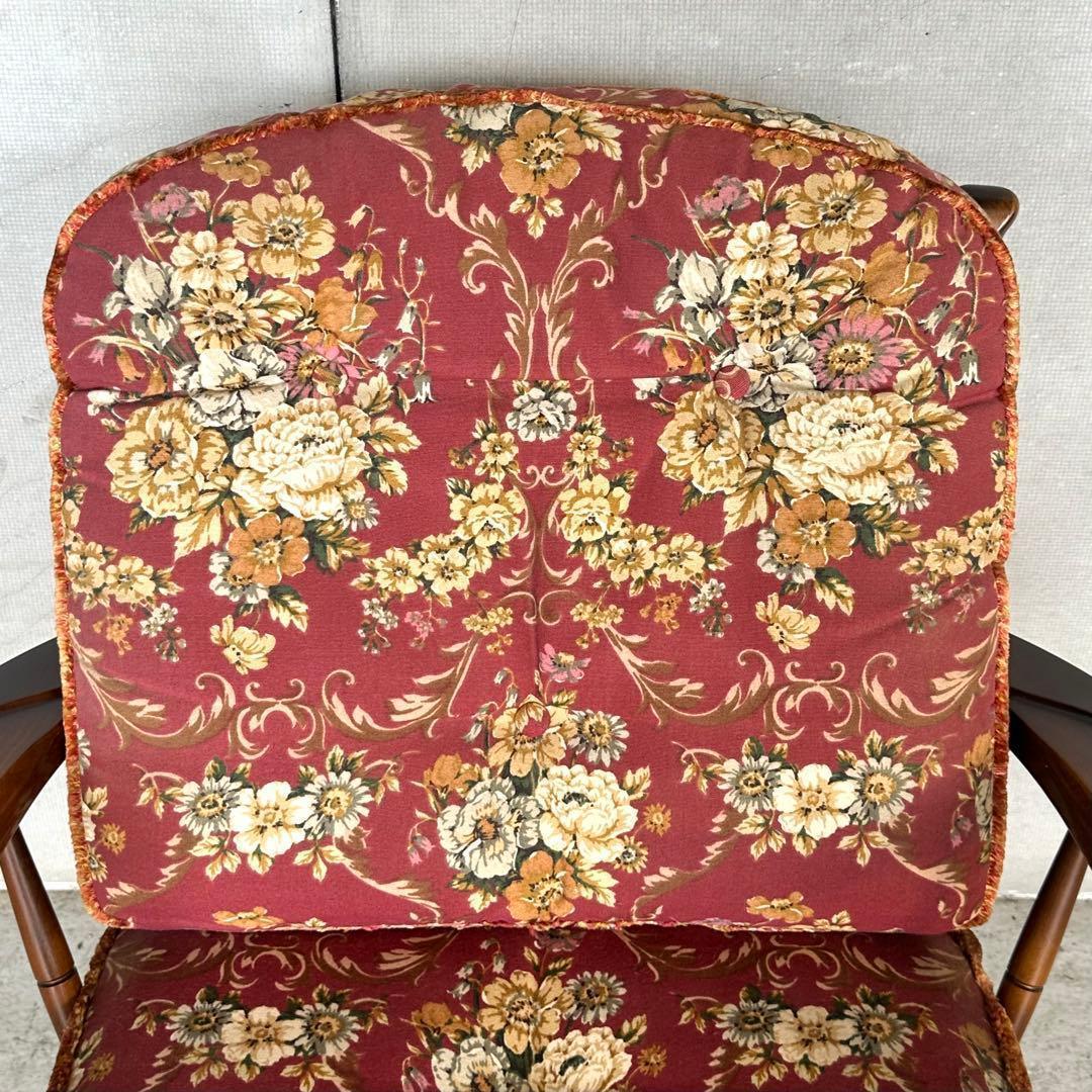 ✿飛騨産業✿ キツツキマーク 花柄 ソファー乗鞍シリーズ アームチェアー