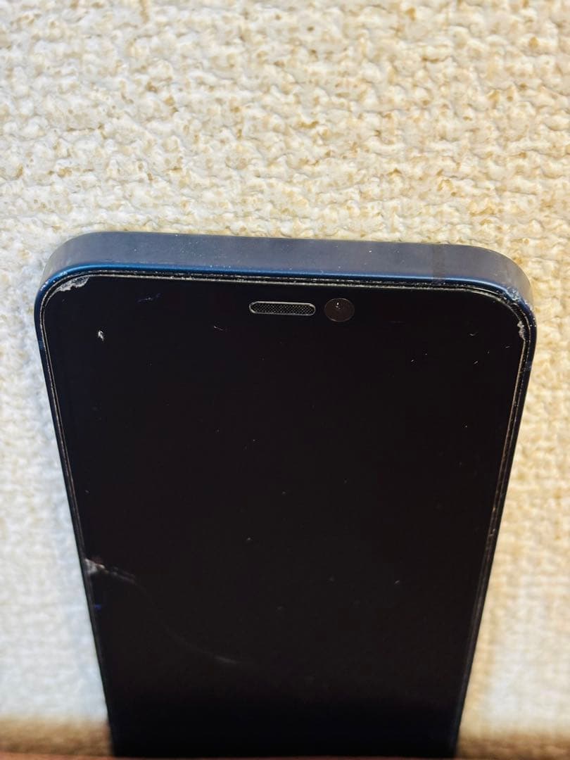 【美品】【貴重】iPhone 12mini紺色、紺色ケース、保護ガラス付き