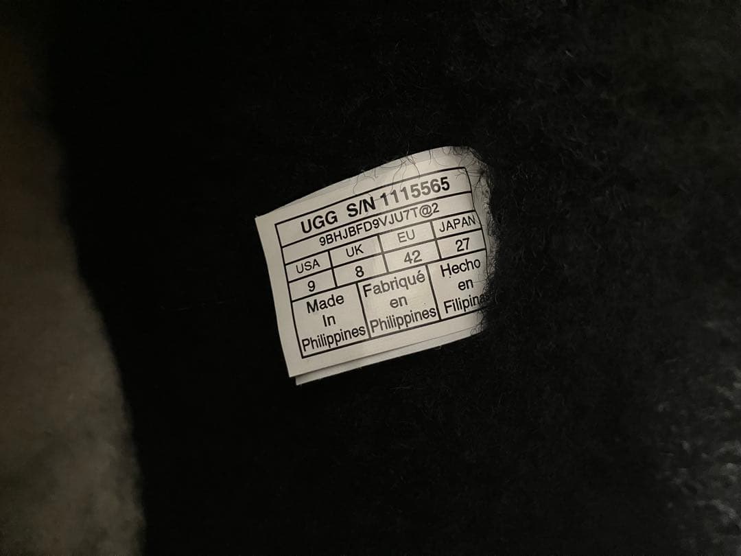 【ao】UGG ブラック ムートンブーツ