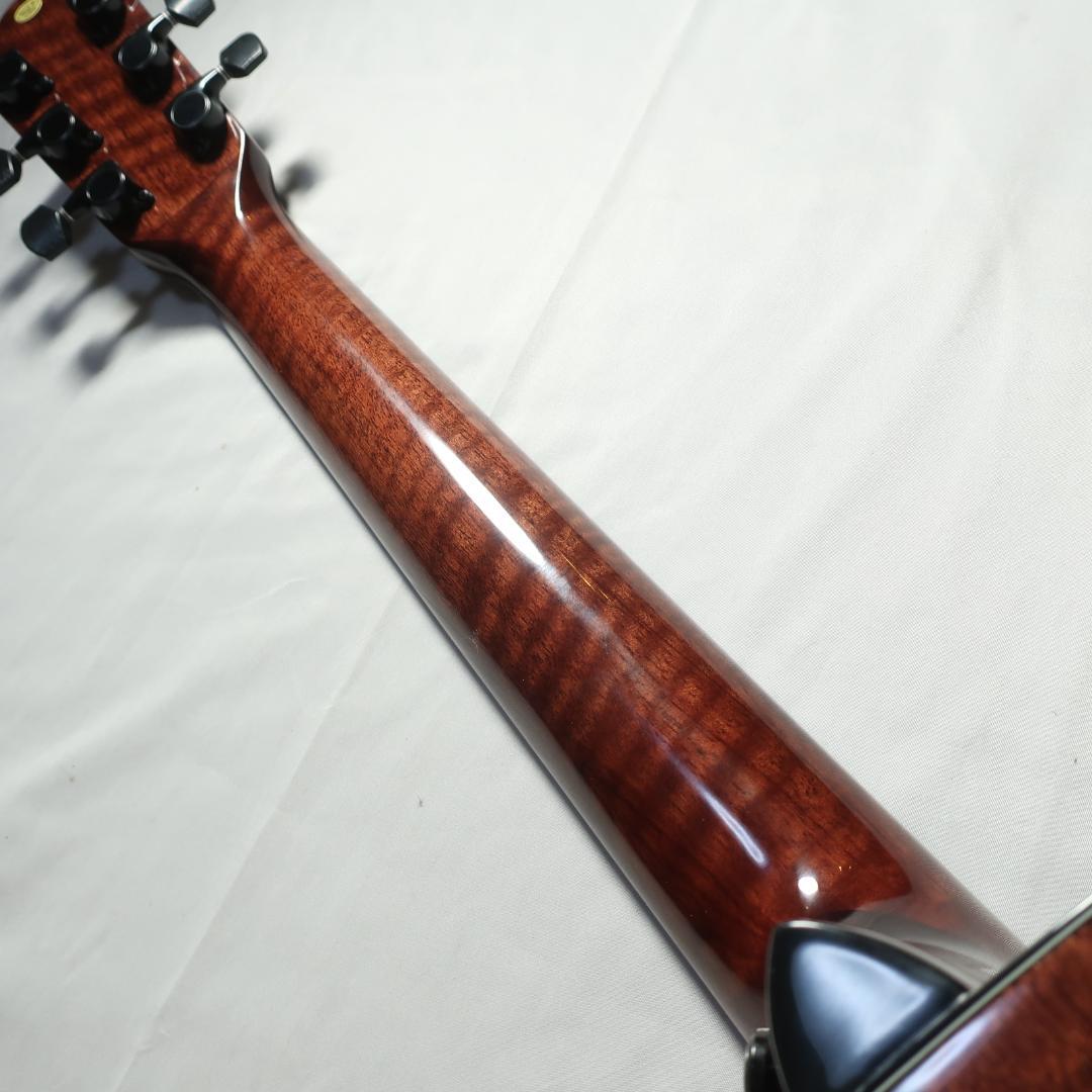 段ボール美品 Headway HF-630 ギター ケース付 トラ杢 トップ単板