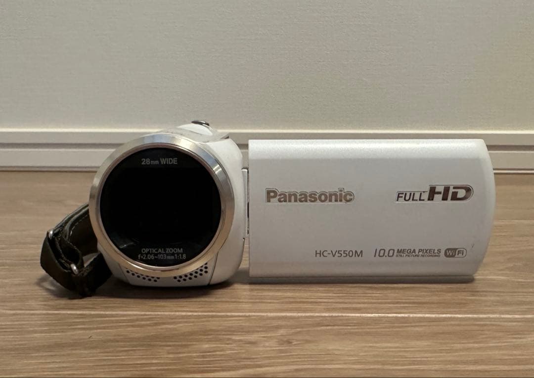 パナソニック デジタルハイビジョンビデオカメラ HC-V550M ホワイト