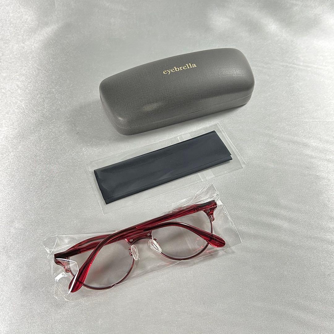 アイブレラルーペサングラスデュアル 拡大鏡付きレンズ eyebrella レッド