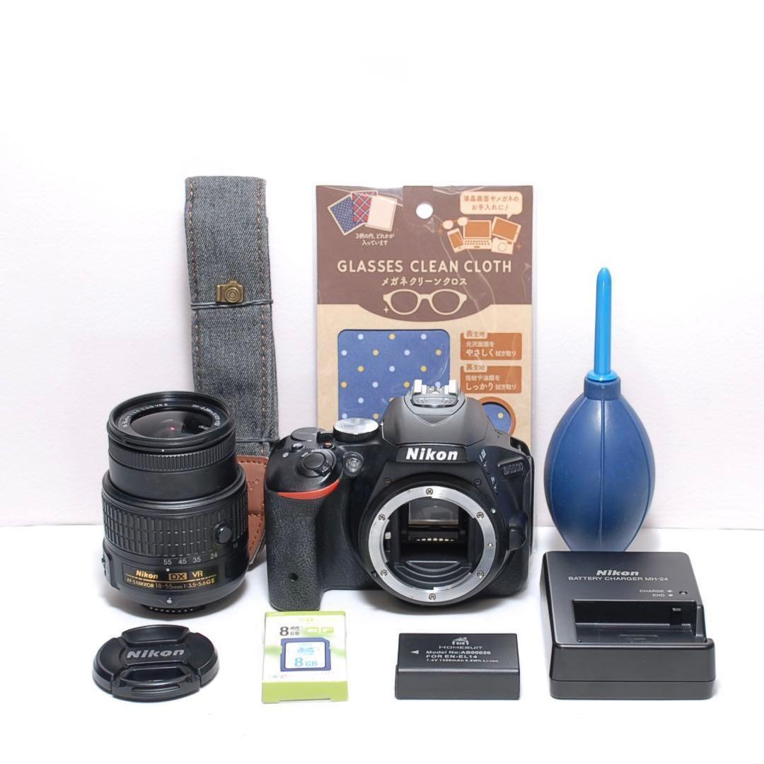 ✨スマホ転送も楽々✨Nikon D5500✨シングルレンズ✨動画も撮れる✨