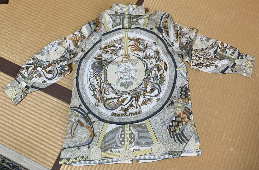 HERMES シルク 長袖シャツ