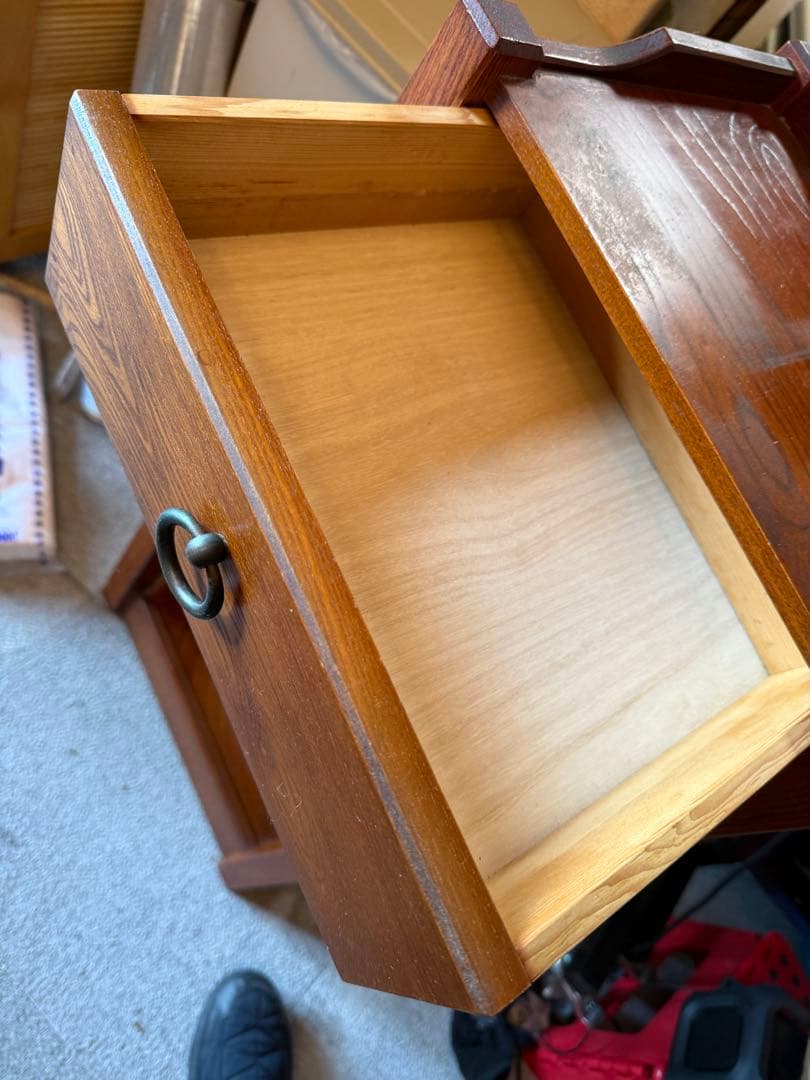 光製作所 HIKARI 電話台 サイドテーブル 木製 昭和レトロ