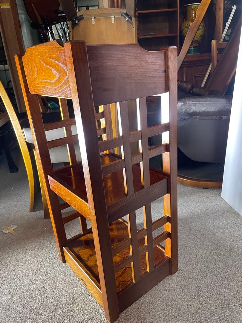 光製作所 HIKARI 電話台 サイドテーブル 木製 昭和レトロ