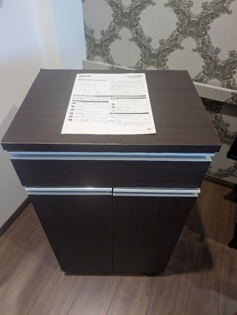 【送料無料】ニトリ ゴミ箱 分別ペールカウンター ダークブラウン