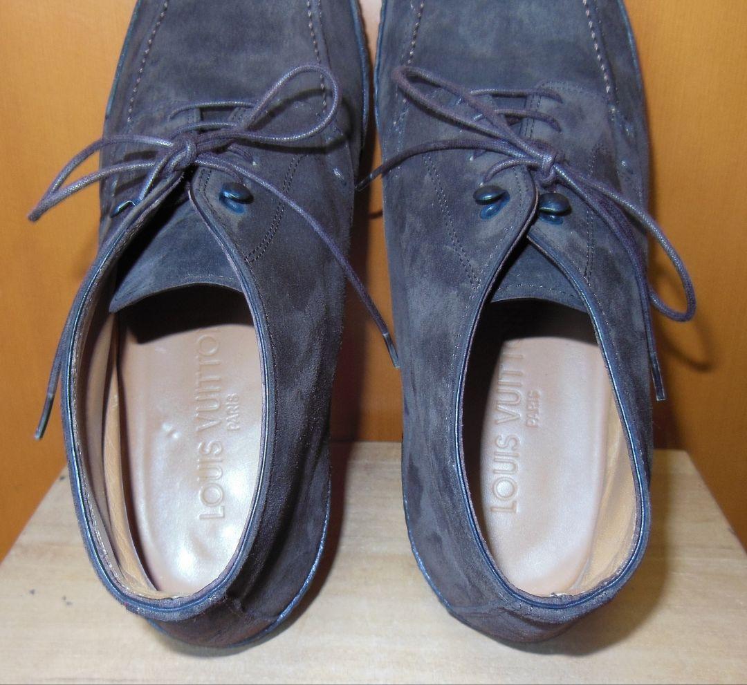 LOUIS VUITTON ルイヴィトン スエード ブーツ ブラウン系