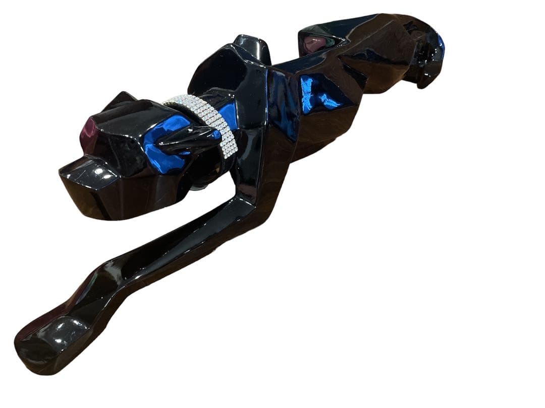 チーター？Deco Figurine Black Cat 90