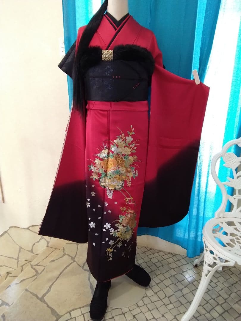 振袖フルセット、正絹振袖、成人式、半襟、重ね衿、帯揚げ帯締め、京の袋帯、襦袢