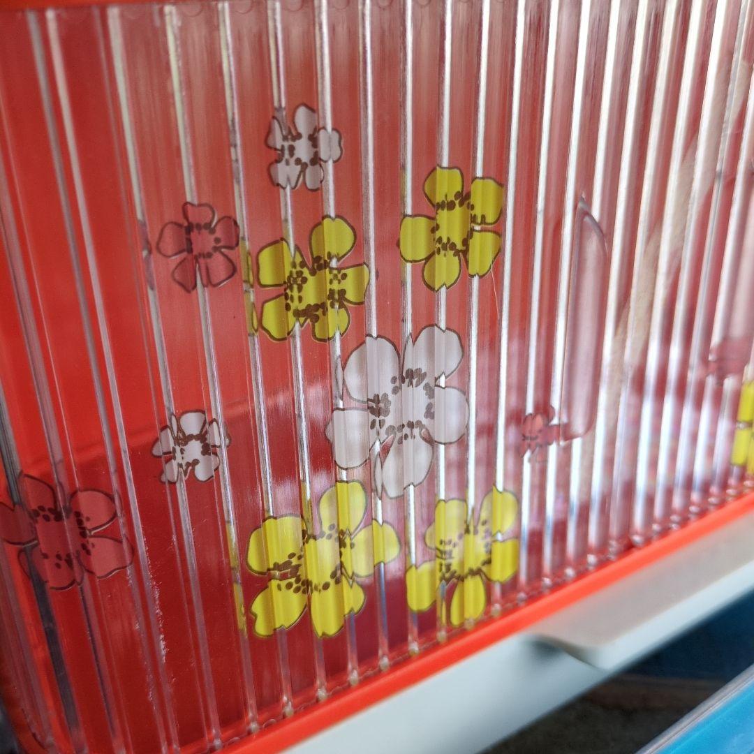 昭和レトロ　レトロポップ　蛇腹調味料ケース　　台所ストック入れ 4点セット