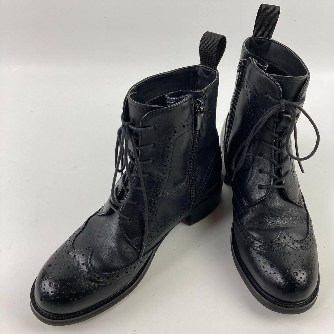 美品✨リーガル ゴアテックス ウィングチップ ブーツ 23cm サイドジップ 黒