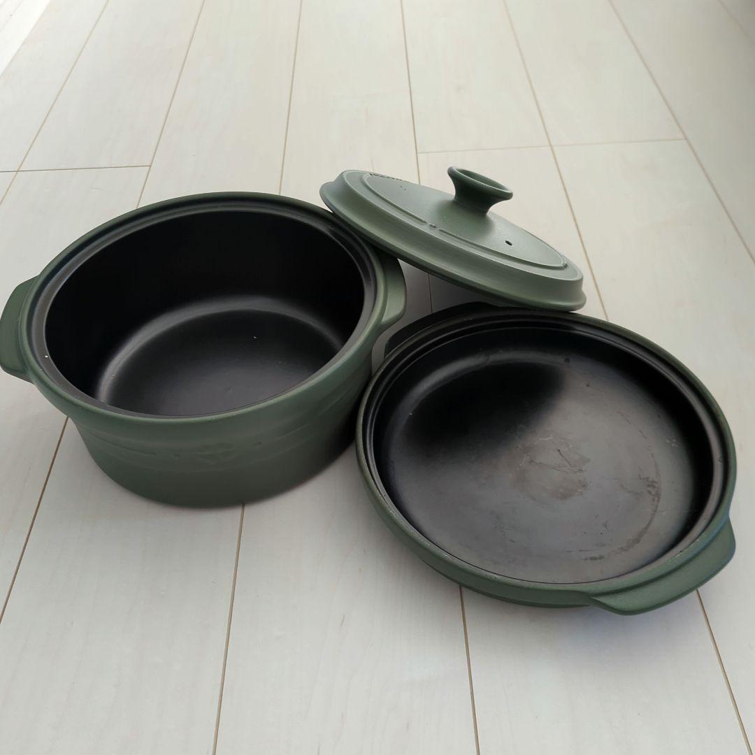 セラポット　cesapot 　深鍋、浅鍋　フタ　専用クリーナー　4点セット