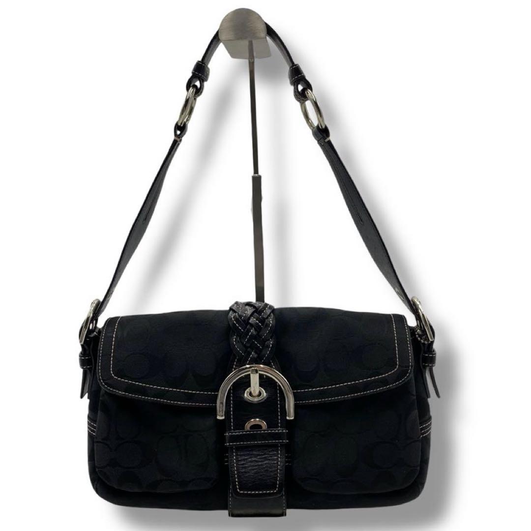 美品 コーチ 6314 ソーホー バッグ レザー キャンバス Y2K COACH