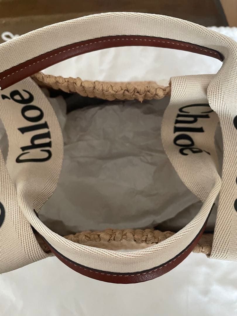 値下げします❣️超美品Chloé (クロエ)カゴトートバッグ