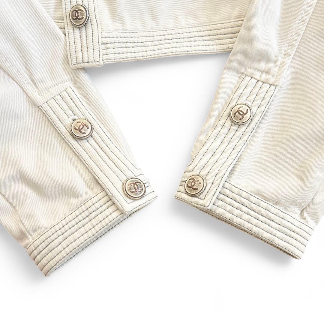 【希少❤︎美品】CHANEL ココボタン　パンツ　セットアップ　白 38