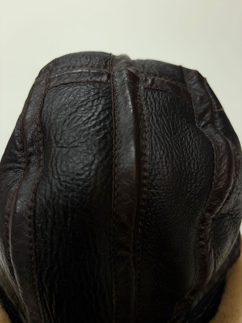 本羊革 トラッパー フライトキャップ 飛行帽 イギリス製