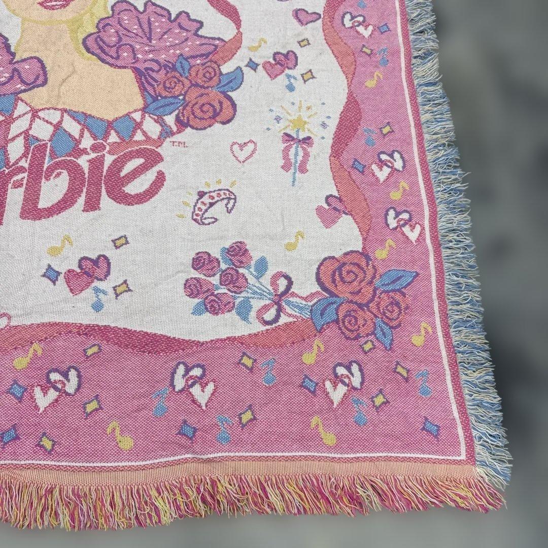 バービー　ブランケット　マルチカバー　ソファーカバー　ラグ　150x133