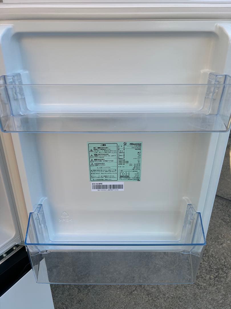 Hisense ２ドア冷蔵庫　HR-D13E2W 超美品