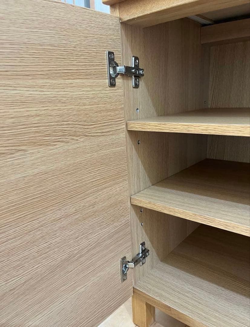 【美品】無印　引き出し　キャビネット　タモ材　廃盤品