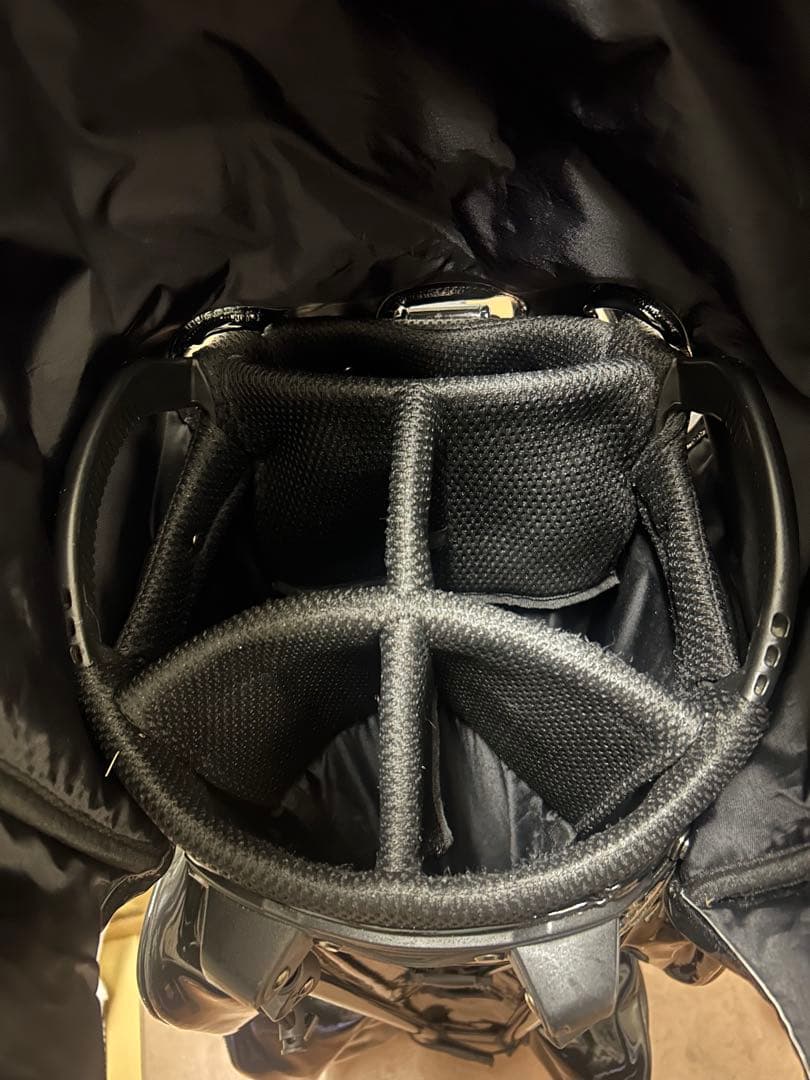 MASTER BUNNY EDITION キャディバッグ ブラックエナメル