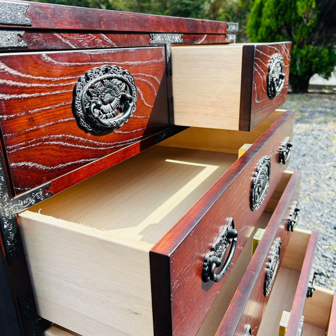 民芸箪笥　装飾金具　和箪笥　整理箪笥