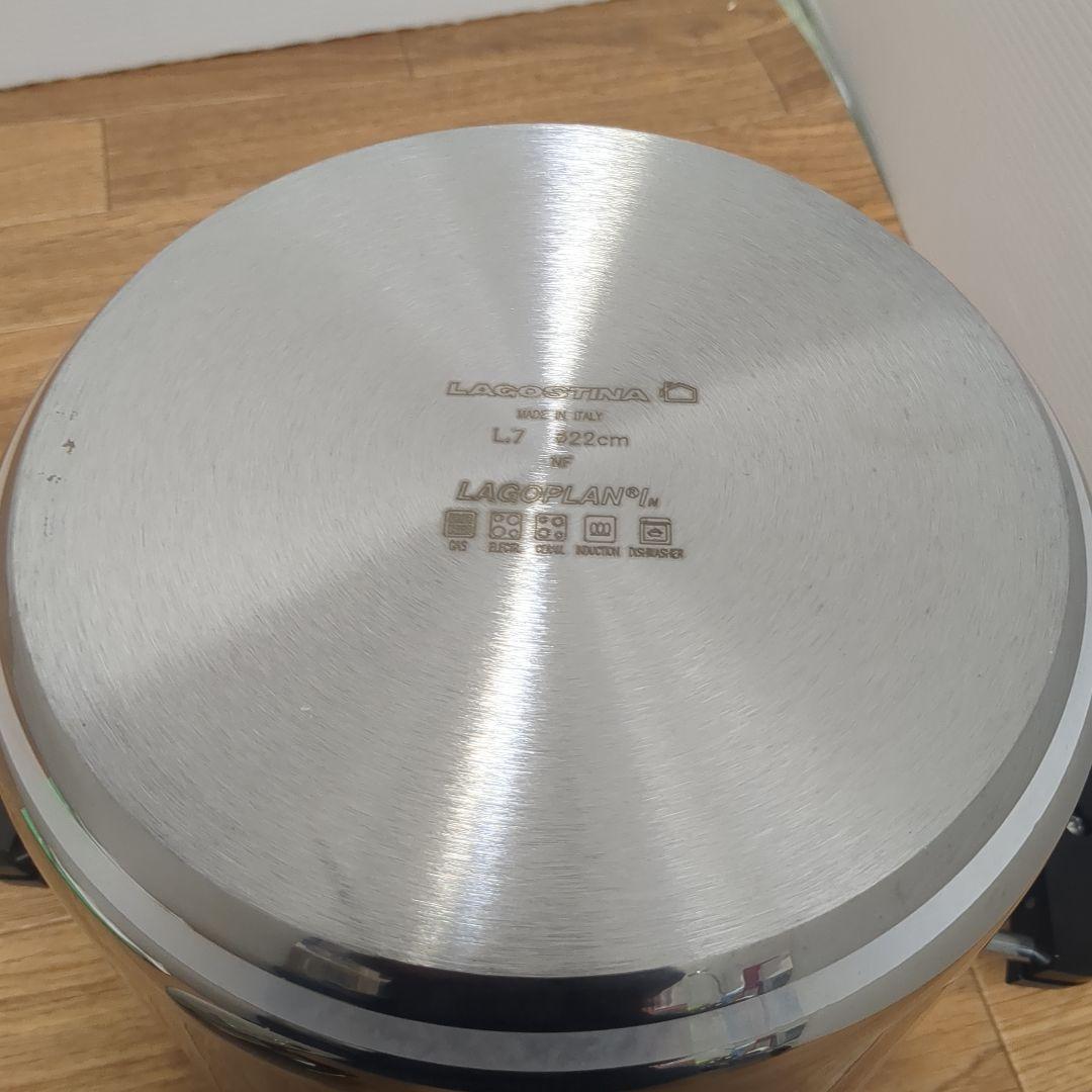 新品 未使用　Lagostina ラゴスティーナ90　イタリア製圧力鍋 7L