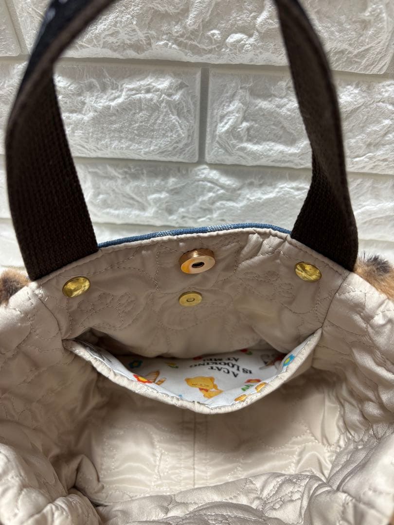 さ*ー様 コヤンイサムチョン　ハンドメイド　ミニファートートバッグ　ヒョウ柄　う