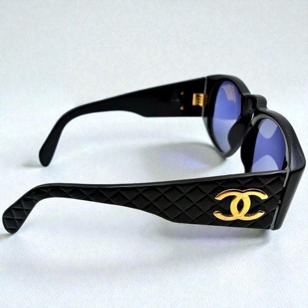 CHANEL シャネル サングラス マトラッセ ラウンド ココマーク ケース付き