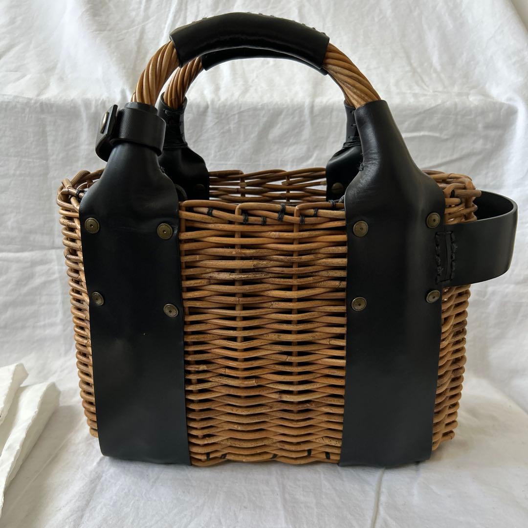 極美品ebagosオイルショルダーミニ 紅籐 BLACK
