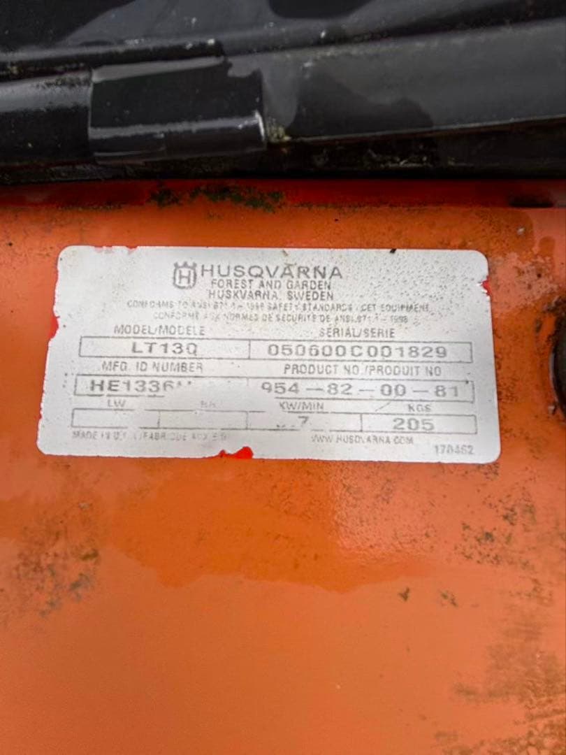 Husqvarna LT 130 草刈り用トラクター茨城县引き取り 限定