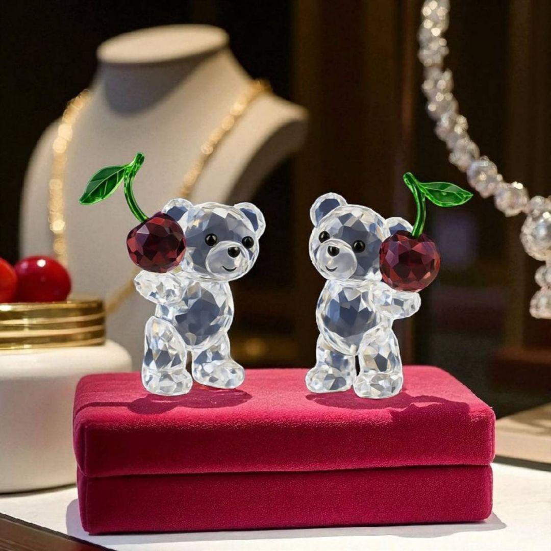 最終価格　スワロフスキー Krisベア チェリー カップル 5675393