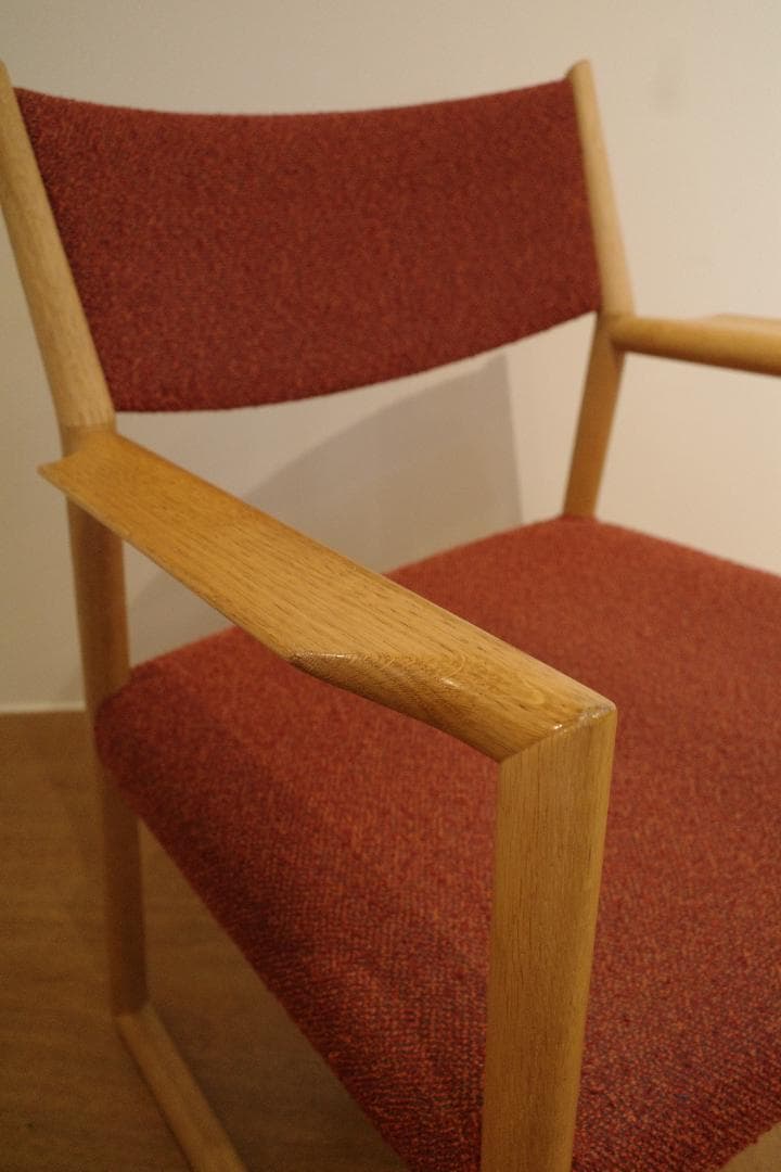 [直接引取可]日進木工 アームチェア 無垢材 定価8万円 複数脚あり