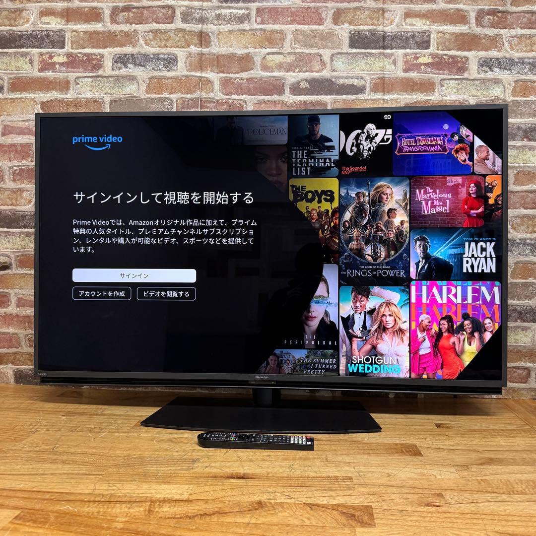 シャープ 43V型 4K液晶テレビ AQUOS 4T-C43DN2 動画アプリ○