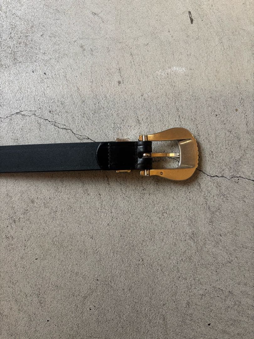 tory leather 3pieceシルバーバックルベルトUSA製 ウエスタン