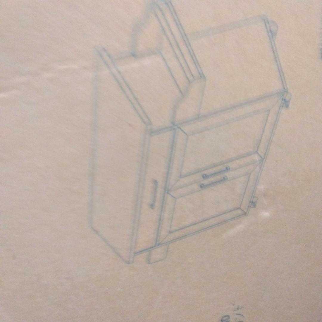 Hodedah キッチンアイランド チョコレート/グレー(トップ)スパイスラック