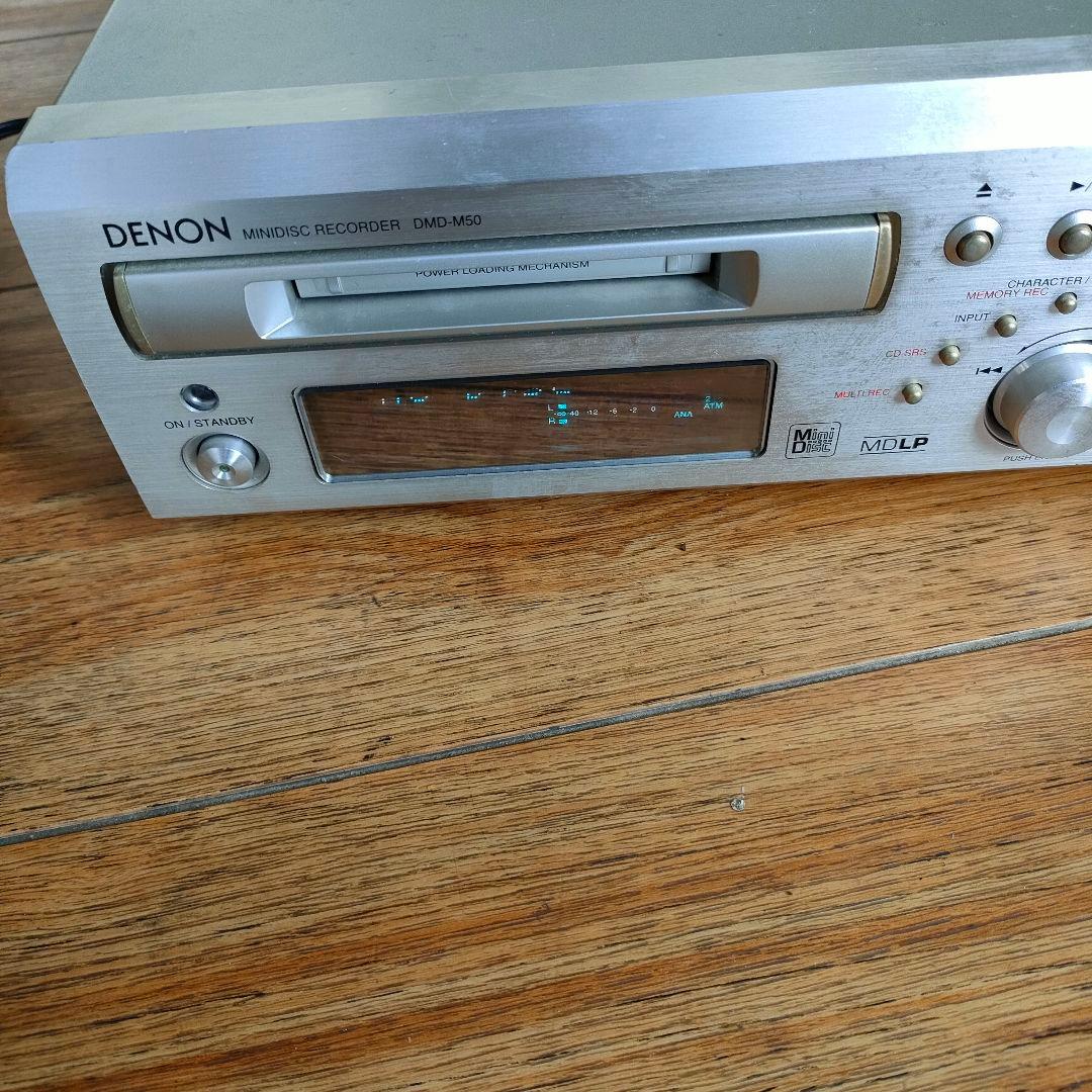 DENON MDデッキ DMD-M50 デノン 通電確認済み MD再生OK