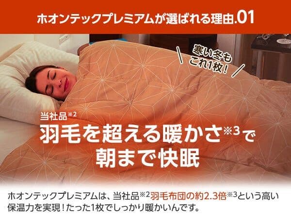 【新品未使用】True Sleeper ホオンテック掛け布団 セミダブルロング