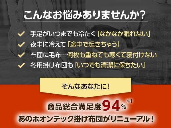 【新品未使用】True Sleeper ホオンテック掛け布団 セミダブルロング