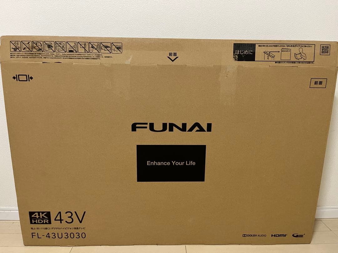 （値下げ可）FUNAI 43V液晶テレビ FL-43U3030