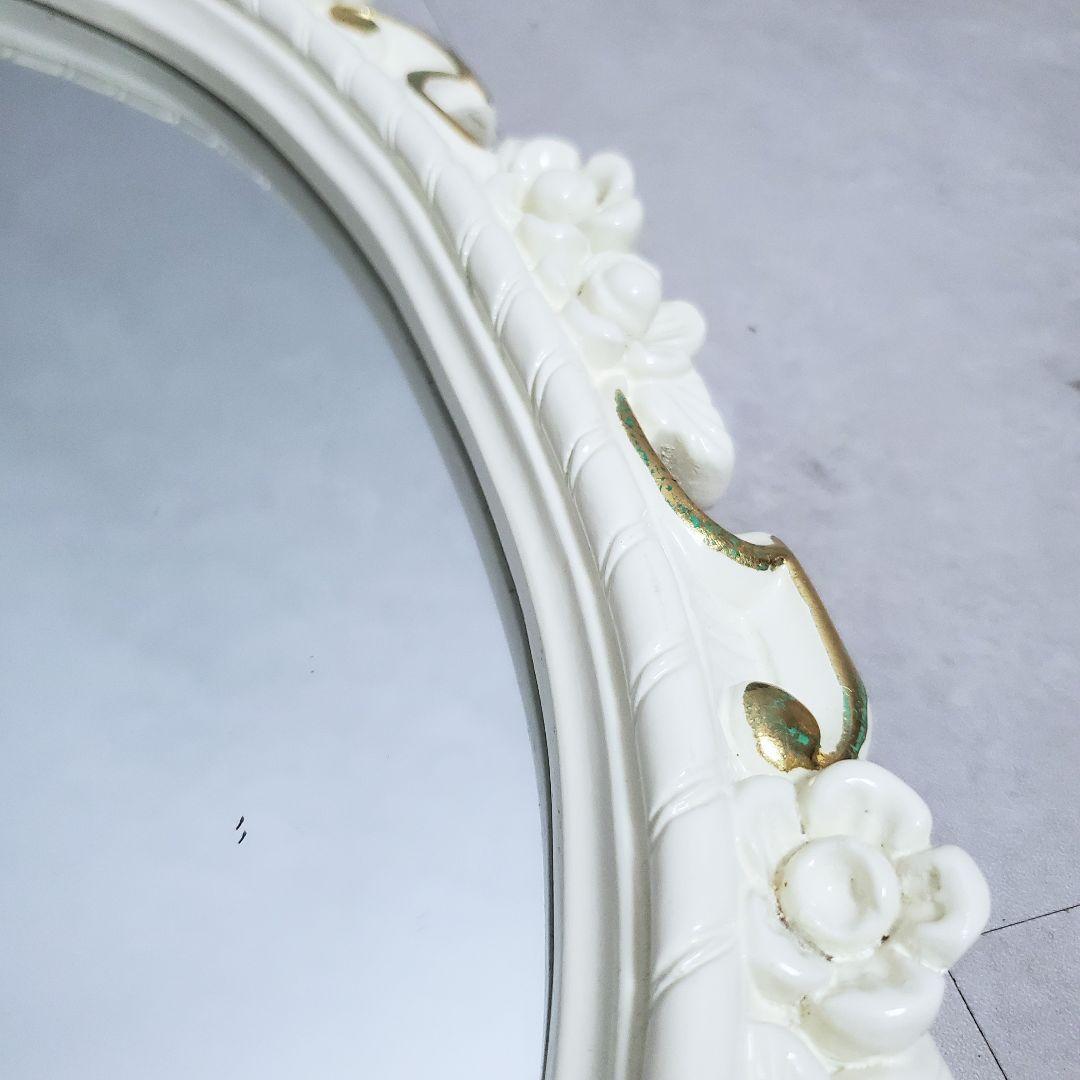 未使用級極美品✨️イタリア製 アンティーク ウォールミラー オーバル型 ロココ調